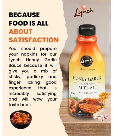 Lynch Foods Limited Lynch Honey Garlic Sauce - 375 ml 375 ml (Pack of 1) - Buy Online on GoSupps.com