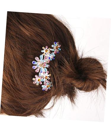 DOITOOL Tiara Hair Accessories Bridal Hair Comb Women Hair Comb Flower Hair Comb Wedding Women Hair Clip Rhinestones - Buy Online on GoSupps.com