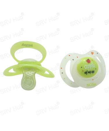 Little Moments Glow in the Dark Silicone Oval Bow Tie Pacifier for Newborns (0-6 Months) - 2 Pack | Safe Soft & Stylish - Buy Online on GoSupps.com
