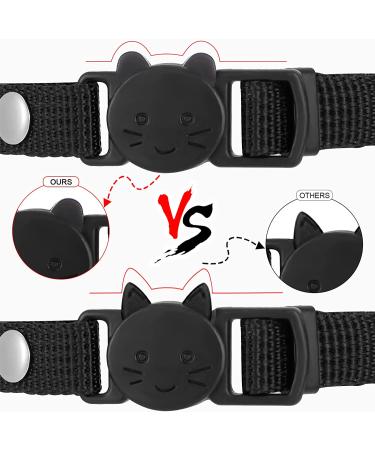 Personalized Breakaway Cat Collar with Engraved Name Tag - Adjustable Kitten Safety Collar with Bell - 7 Colors - Customizable up to 3 Lines of Text - Buy Online on GoSupps.com