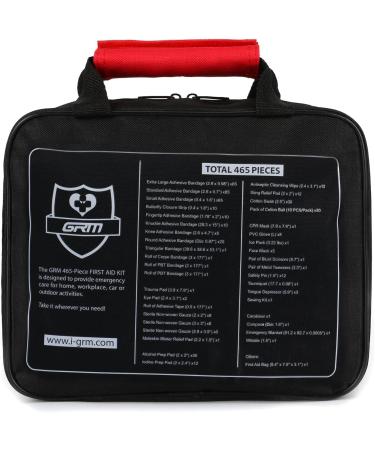 GRM Upgraded 465-Piece First Aid Kit for Car, Home, Outdoors, Camping, Travel & Survival - Ideal for Office, Workplace, Businesses - Emergency Supplies - Buy Online on GoSupps.com
