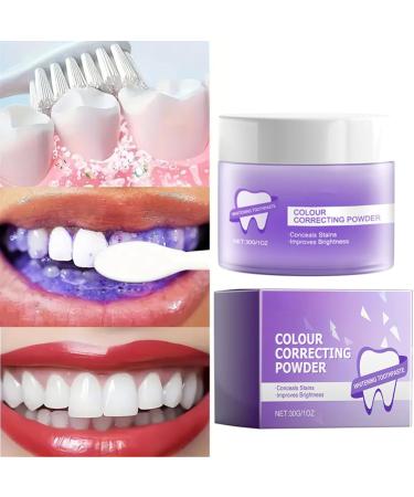 Purple Toothpaste Whitening Purple Corrector Toothpastes Purple Teeth Whitening Whitening Sensitive Teeth Toothpaste Deep Clean Formula Removes Tooth Stains (Tooth powder Mint) - Buy Online on GoSupps.com