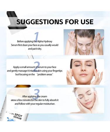 Dark Spot Correcting Serum Anti Ageing Face Serum with Niacinamide Hyaluronic Acid Serum Dark Spot Remover for Face Skincare Brightening Serum Reduce Age Spots Fine Lines Hyperpigmentation - Buy Online on GoSupps.com