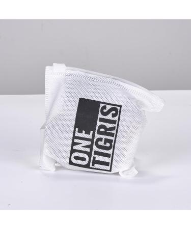 Oneigris 30cm Bolt Short Guide Dog Leash - Durable Reflective Nylon Tiger Tooth Metal Clip Soft Upholstery for Medium & Large Dogs - Brown - Buy Online on GoSupps.com