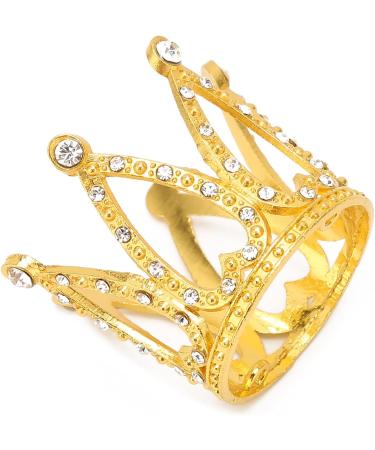 LANTRO JS Gold Alloy Crown Nail Art Pen Holder Display Stand | Premium Manicure Tools for Professionals - Buy Online on GoSupps.com