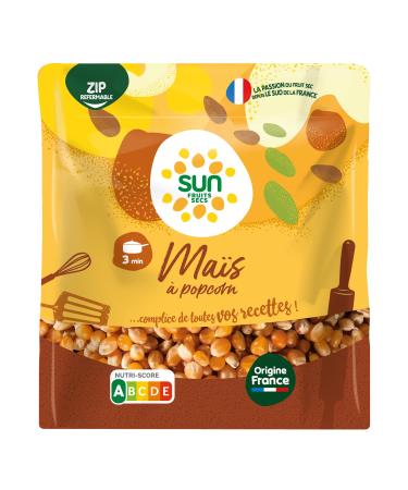 SUN - Popcorn 250g - Corn for Pop Corn - Corn Grains for Cooking Stove, Pan, Microwave & Popcorn Machine - Salt or Sweeten -