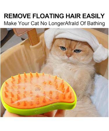Cat Steam Brush Steamy Cat Brush - 3 in1 Pet Steam Brush Steam Brush for Dogs & Cats Multifunctional Cat Grooming Brush Pet Massage Comb Pet Hair Removal Comb (green) - Buy Online on GoSupps.com