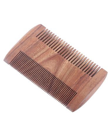 Wooden Beard Comb Professional Elegant Fine Teeth Lice Removal Grooming Tool for Men