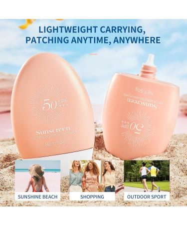 Sun Cream SPF 50 Sunscreen SPF 50 Face SPF 50 UVA & UVB Protection and Water Resistant & Non Greasy SPF 50 Face Moisturiser for Refreshing And Moisturizing Skin Face Sunscreen for All Skin Typle - Buy Online on GoSupps.com