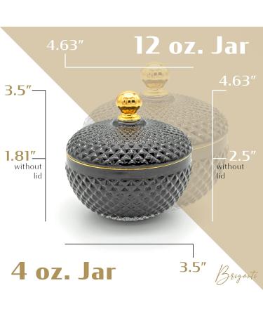 BRIGANTI Cinnamon Chai Latte Amber Glass Jar Candle - Highly Scented 3 Wick Candle for Home Aromatherapy | 12oz Decorative Fall Fragrance - Buy Online on GoSupps.com