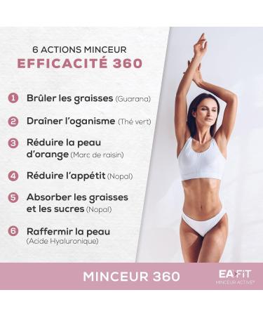 Eafit Slimming - Slimming 360 - Complete Slimming Program - Fast and Effective Weight Loss - Guarana - Chrome - Green Tea - Nopal - Drainer - Powerful Fat Burner - 120 Tablets - Buy Online on GoSupps.com