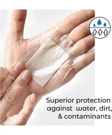 Shop Medrull 100% Waterproof Wound Patches - Sterile 6x7 cm | 50 Pieces for Cuts & Scratches Ideal for Showering & Sports - Buy Online on GoSupps.com