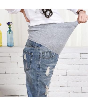 Spritumn-Home Maternity Jeans for Women UK | Solid Blue Skinny Fit Ripped Jeans | Over The Bump Vintage Stretch Denim Leggings | 4XL - Buy Online on GoSupps.com