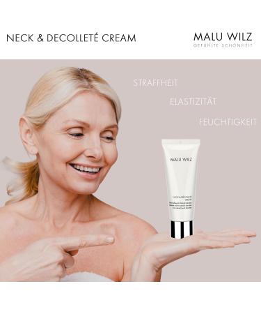  Malu Wilz Malu Wilz Neck & D collet Plumping Cream for the Neck and D collet 75 ml | Anti-aging treatment with hyaluronic acid and jojoba firming and moisturizing fights wrinkles absorbs quickly - Buy Online on GoSupps.com