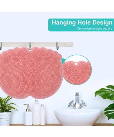 Abbto Foot Scrubber for Shower Foot Cleaner & Massage Mat with Non-Slip Suction Cups | Perfect for a Refreshing Shower Experience - Buy Online on GoSupps.com