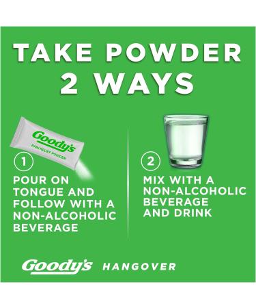 Goody's Hangover Powders Berry Citrus Flavor 12 Dissolve Packs - Fast Pain Relief & Alertness Boost - Buy Online on GoSupps.com