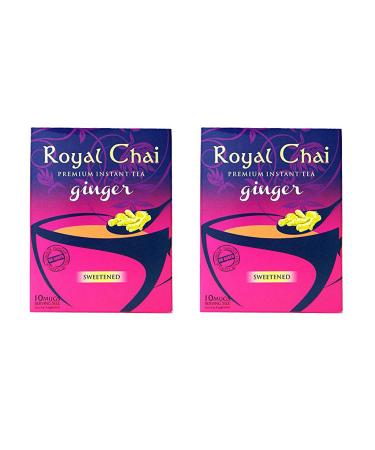 Royal Chai - Premium Instant Tea - Ginger (sweetened) 220g x 2 - Buy Online on GoSupps.com
