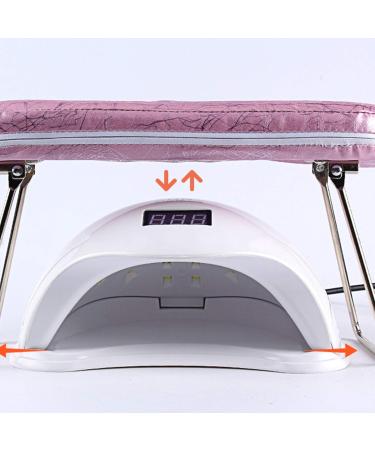 Brave669 Nail Dryer Lamp Soft Washable Arm Rest Cushion Wrist Support Hand Holder Pad Nail Art Tools Professionally Curing Lamp Pink - Buy Online on GoSupps.com