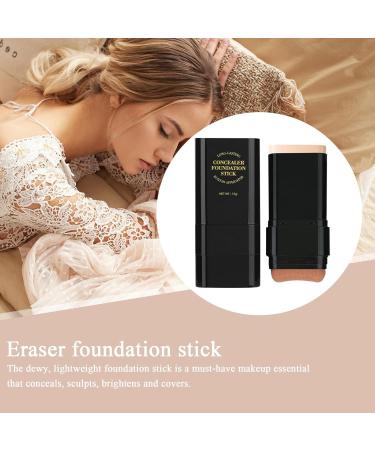 Foundation Stick | 15g Moisturizing Foundation for Women | Long-Lasting Foundation Stick for Dry Skin | Dual-Headed Concealer Cream Long-Lasting Face Primer for Girls - Buy Online on GoSupps.com