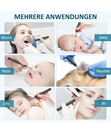 Wireless Ear Wax Removal Otoscope - 1080p HD Camera Waterproof & 6 LED Lights - Demak WiFi Ear Cleaner - Buy Online on GoSupps.com