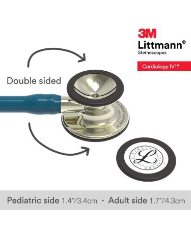 3M Littmann Cardiology IV Stethoscope Champagne/Caribbean Blue - 27 - Buy Online on GoSupps.com