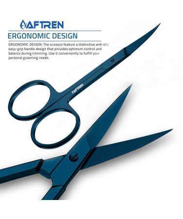 Nail Scissors Toenail Scissors Mustache Face Nose Ears Hair Care Beauty Cuticle Scissors Manicure Pedicure Sharp Curved Blades Professional Scissors for Men Women 3.7 - Buy Online on GoSupps.com
