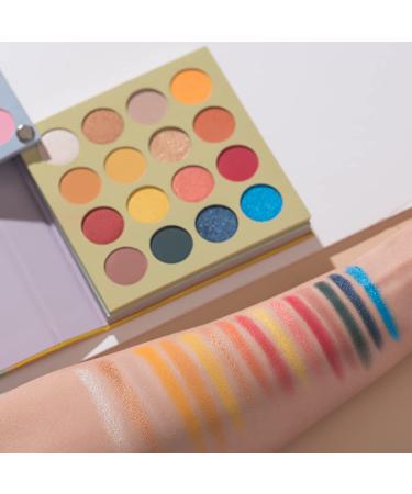 BestLand 4-in-1 Color Board Eyeshadow Palette - Glitter, Metallic, Matte, Shimmer | Highly Pigmented and Easy to Blend | Natural Ultra Eye Shadow Powder (Color Twist) - Buy Online on GoSupps.com