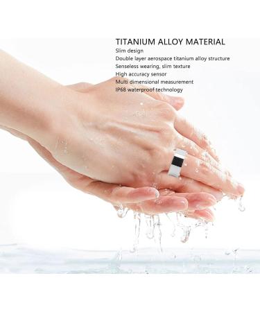 Intelligent Health Monitoring Ring for Women Silver Fitness Control Ring | Type 19 - Buy Online on GoSupps.com