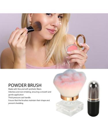 Makeup Brush Flat Top Face Blush Liquid Powder Brush with Exquisite and Stylish Handle Soft Bristles for Blending Liquid Cream Powder Cosmetics with Storage Box - Buy Online on GoSupps.com