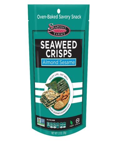 Seapoint Farms Seaweed Crisps Almond Sesame 1.2 oz (35 g)