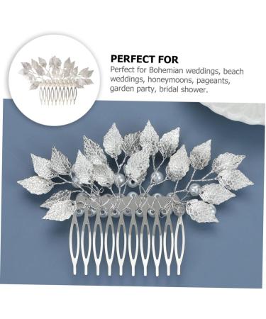 Didiseaon Hair Accessories Wide Teeth Combs Bridal Hair Comb Floral Hair Comb Girls Hair Clips Simple Side Comb Wire Hair Combs Hairdressing Side Comb Delicate Bride Zinc Alloy - Buy Online on GoSupps.com