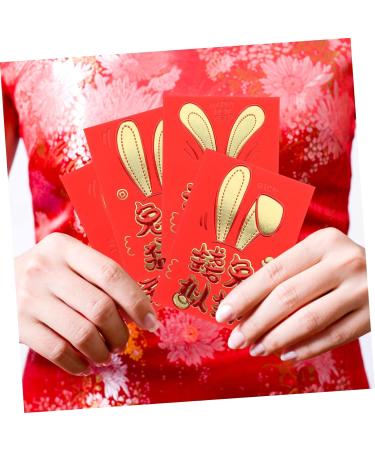 PRETYZOOM 30pcs 2023 Year of The Rabbit Red Packets Rabbit Red Envelopes Lucky Money Envelopes 2023 Rabbit Year Red Envelopes Red Purse New Year Red Packets Personality New Year's Bag Paper As Shown 1 11.5X8CM - Buy Online on GoSupps.com