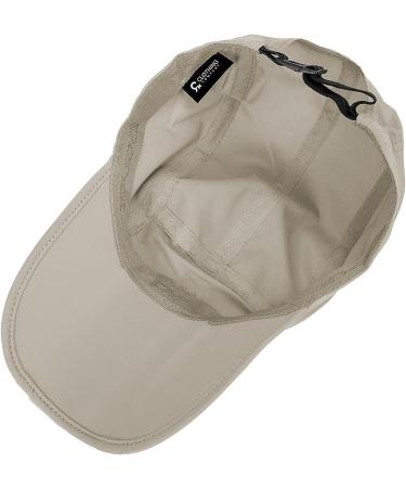 Foldable UPF 50+ Sun Protection Quick Dry Baseball Cap - Stone - Buy Online on GoSupps.com