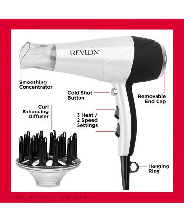 REVLON Infrared Hair Dryer 1875W | Boost Lift, Body & Volume - White - Buy Online on GoSupps.com