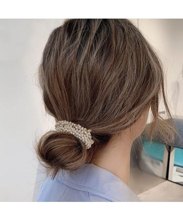 4 Pieces Crystal Hair Accessories Elastic Stretch Hair Bands Pearl Rhinestone Headbands Hair Accessories for Women and Girls Fashion Hair Accessories for Women - Buy Online on GoSupps.com