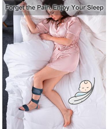 AFO Foot Drop Brace - Comfortable Posture Support for Men & Women | Medical Orthotic Brace for Walking (XL Left - Buy Online on GoSupps.com