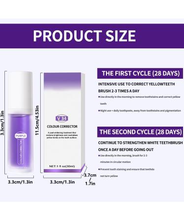 Toyarking Tooth Whitening Toothpaste - Purple Toothpaste for Brightening & Bleaching Teeth | Best Toothpaste for White Teeth - Buy Online on GoSupps.com