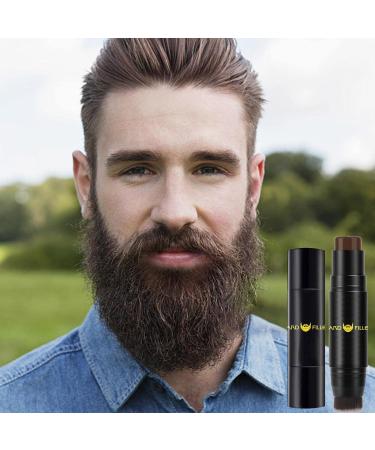Beard Pencil Filler - Beard Enhancer Double End Stick Long Lasting Waterproof Beard Pen Fill Shape & Define Your Beard Dobooo Dark Brown - Buy Online on GoSupps.com