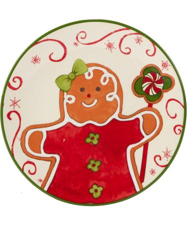 Certified International Holiday Magic Gingerbread 6" Canape/Luncheon/Snack Plates Set of 4 - Buy Online on GoSupps.com