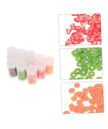 12 Boxes Nail Art Accessories - Resin Production Cell Phone Shell Charms | 3D Fruit Slices & Dessert Pearls for Manicure | Soft Ceramic 14.2x8.8x2.5cm Vibrant Colors - Buy Online on GoSupps.com