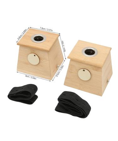 Buy Moxibustion Box - 2 Pieces Bamboo Moxa Roller Stick Holder for Acupuncture | International Shipping - Buy Online on GoSupps.com