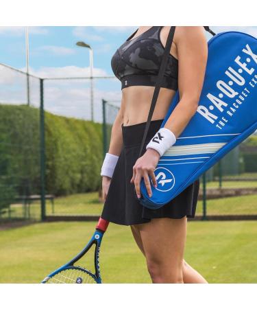 Raquex Cotton Bracelets - Soft & Stretchy Sports Bands for Men & Women | 7 Colors Available | 2x Couples Bracelets in Black | 8cm & 13cm - Buy Online on GoSupps.com