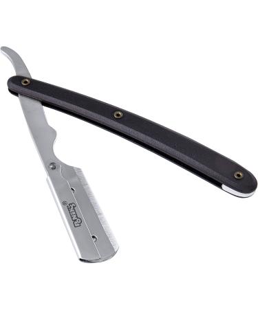Ponik's Classic Razor Set for Men - High-Quality Stainless Steel Beard Shaving Kit with 100 Derby Blades & Transport Bag - Precision Barber Knife in Black - Buy Online on GoSupps.com