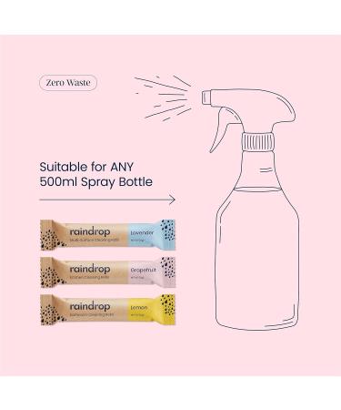 Raindrop Plastic Free Cleaning Refills - 3 Pack | Just Add Water | Eco-Friendly House Cleaning Solution - Buy Online on GoSupps.com