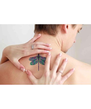 Dopetattoo 6 Sheets Temporary Dragonfly Tattoo | Fake Tattoos for Women Men Adults - Buy Online on GoSupps.com