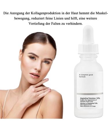 Argireline Solution Serum 10% Anti Wrinkle Serum Face Moisturizer Brightening Serum Firmness Radiance Rejuvenated Skin Anti-Aging Fine Lines - Buy Online on GoSupps.com