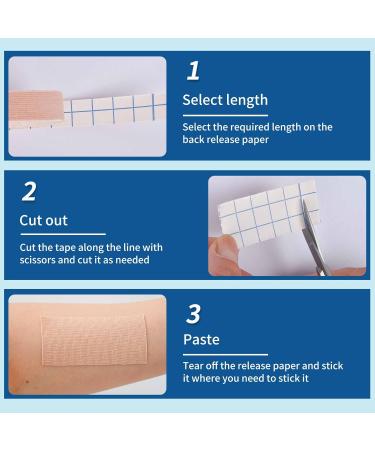 Premium Elastic Bandage Wrap - Self Adhesive Compression Tape for First Aid Athletic Use Waterproof Non-Woven 0.5IN - Buy Online on GoSupps.com