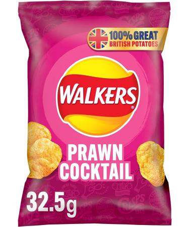 Walkers Prawn Cocktail Crisps 32x32.5g (Wholesale Box) - Buy Online on GoSupps.com