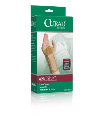 Medline ORT19100LM Elastic Wrist Splint Left Medium
