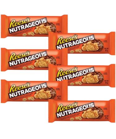 Chocolate Bar Bundle With Reeses Nutrageous Bar 47g (6 pack) - Buy Online on GoSupps.com